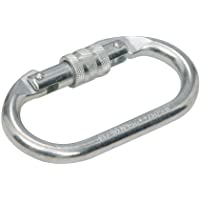 Los mejores  - Silverline 253600 - Mosquetón de seguridad con cierre a rosca (Apertura 19 mm)